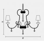 Подвесной светильник Masiero CLASSICA 5100 8+2
