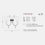 Настенный светильник бра Masiero 5105 5105 A2 Asfour