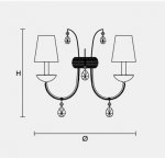 Настенный светильник Masiero CLASSICA 5105 A2