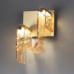 5105/11WL L-VISION  ODL26 золотой брашинг/янтарный металл/стекло Настенный светильник LED x 11W 4000K FLOW