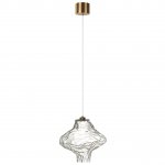 5107/3LA L-VISION  ODL26 антич.бронза/прозрачный металл/стекло Подвес LED x 3W 4000K ORDI