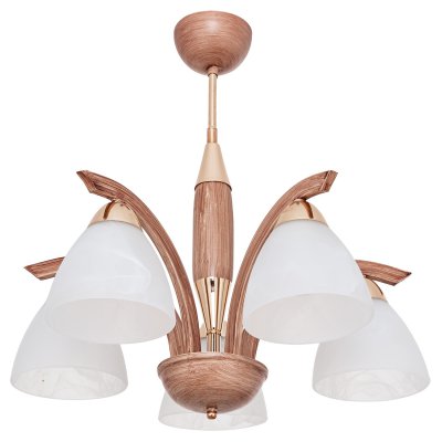 Люстра классическая Экономсвет 5108/5GD+BR WT