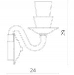 Светильник настенный Divinare 5122/09 AP-1 SUSANA