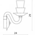 Светильник настенный Divinare 5122/09 AP-1 SUSANA