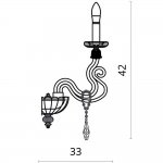 Светильник настенный Divinare 5124/07 AP-1 CARL