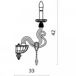 Светильник настенный Divinare 5124/14 AP-2 CARL