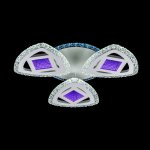 Потолочный светодиодный светильник 51250/3+1WT+3D ЭкономСвет