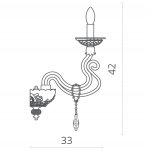 Светильник настенный Divinare 5125/11 AP-1 SIMONA