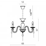 Светильник подвесной Divinare 5126/07 LM-6 MONNA