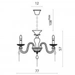Светильник подвесной Divinare 5126/07 LM-8 MONNA