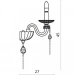Светильник настенный Divinare 5126/12 AP-1 MONA