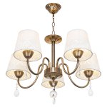 Люстра классическая с хрусталем Экономсвет 51316/5AB WT