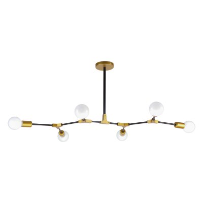 Потолочный светильник Экономсвет 51455/6BK+GD WT