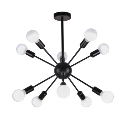 Люстра лофт стиля Экономсвет 51457/10BK WT