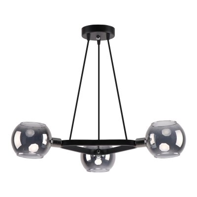 Люстра современная Экономсвет 51527/3CR+BK GR