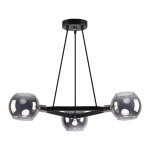 Люстра современная Экономсвет 51527/3CR+BK GR