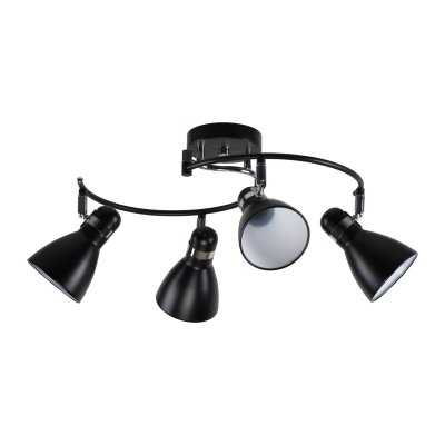 Спот потолочный Экономсвет 51571/4BK+CR BK