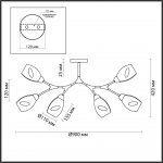 Люстра потолочная Odeon Light 5208/6C MODERNI