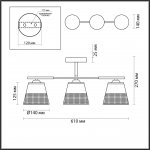 Люстра потолочная Odeon Light 5215/3CA COMFI