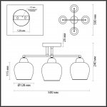 Люстра потолочная Odeon Light 5224/4C MODERNI