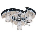 Потолочный светильник Экономсвет 5235/3+1BK+CR WT RC WTLED