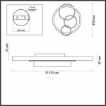 Люстра потолочная Odeon Light 5245/68CL LEDIO