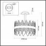 Люстра потолочная Odeon Light 5267/4CY MARGOT