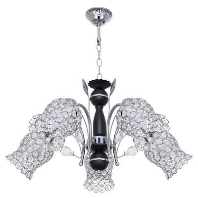 Люстра классическая Экономсвет 5267/5CR+BK CR+CL Люстра классическая Экономсвет 5267/5CR+BK CR+CL