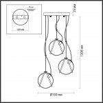 Светильник подвесной Odeon Light 5288/3 WANDA