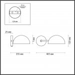 Светильник настенный бра Odeon Light 5293/1WA KENT