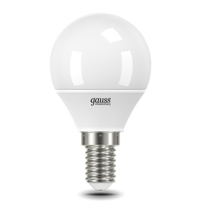 Лампа Gauss Elementary Шар 10W 750lm 6500K Е14 LED (53130) Лампа Gauss Elementary Шар 10W 750lm 6500K Е14 LED (53130)