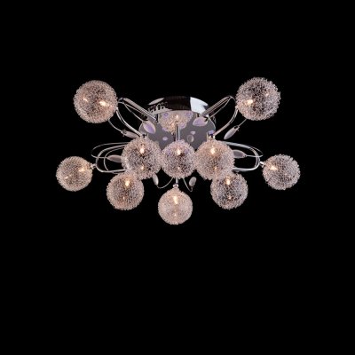 Люстра Eurosvet 5318/11 хром/синий+красный+фиолетовый