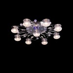 Люстра Eurosvet 5320/9 хром/синий+красный+фиолетовый