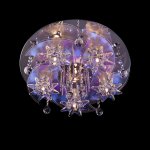 Люстра Eurosvet 5350/6 хром/белый-синий+красный+фиолетовый