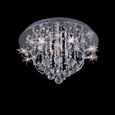 Люстра Eurosvet 5390/12 хром/синий+красный+фиолетовый