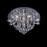 Люстра Eurosvet 5390/12 хром/синий+красный+фиолетовый