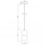 Подвесной светильник Divinare MILANO 5407/33 SP-1