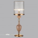 5414/1TA MODERN ODL_EX26 античная бронза/терракот/бежевый/металл/керамика Настольная лампа E14 1*40W TERRA