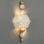 5444/1WA PENDANT ODL_EX26 бежевый/античная бронза/металл/керамика Бра E14 2*40W KARELIA