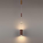 5450/18LB L-VISION ODL_EX26 коричневый/античная бронза/металл/керамика/хрусталь/акрил Подвес LED x 18W 2000К/3000K/4000K/переключ. RIVERA