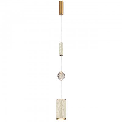 5450/18L L-VISION ODL_EX26 молочный/античная бронза/металл/керамика/хрусталь/акрил Подвес LED x 18W 2000К/3000K/4000K/переключ. RIVERA