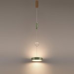 5450/32LA L-VISION ODL_EX26 зеленый/античная бронза/металл/керамика/хрусталь/акрил Подвес LED x 32W 2000К/3000K/4000K/переключ. RIVERA