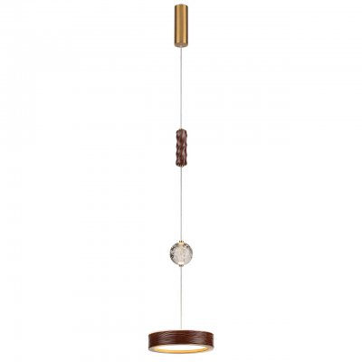 5450/32LB L-VISION ODL_EX26 коричневый/античная бронза/металл/керамика/хрусталь/акрил Подвес LED x 32W 2000К/3000K/4000K/переключ. RIVERA