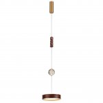 5450/32LB L-VISION ODL_EX26 коричневый/античная бронза/металл/керамика/хрусталь/акрил Подвес LED x 32W 2000К/3000K/4000K/переключ. RIVERA