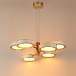 5450/99L L-VISION ODL_EX26 молочный/античная бронза/металл/керамика/хрусталь/акрил Подвес LED x 99W 2000К/3000K/4000K/переключ. RIVIERA