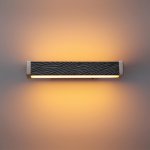 5451/10WLB L-VISION ODL_EX26 черный/никель/металл/керамика/акрил Настенный светильник с выкл. LED x 10W 2000К/3000K/4000K/переключ. RIVER