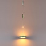 5451/32LA L-VISION ODL_EX26 зеленый/никель/металл/керамика/хрусталь/акрил Подвес LED x 32W 2000К/3000K/4000K/переключ. RIVERA