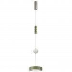 5451/32LA L-VISION ODL_EX26 зеленый/никель/металл/керамика/хрусталь/акрил Подвес LED x 32W 2000К/3000K/4000K/переключ. RIVERA