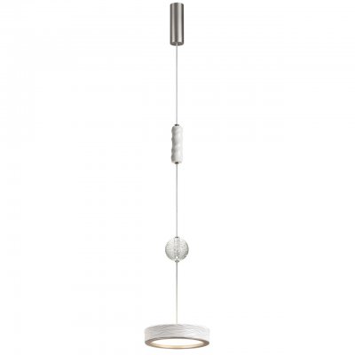 5451/32L L-VISION ODL_EX26 белый/никель/металл/керамика/хрусталь/акрил Подвес LED x 32W 2000К/3000K/4000K/переключ. RIVERA