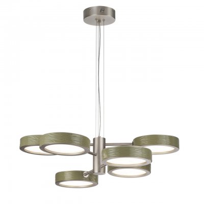 5451/99LA L-VISION ODL_EX26 зеленый/никель/металл/керамика/акрил Люстра LED 99W 2000К/3000K/4000K. Rivera 5451/99LA L-VISION ODL_EX26 зеленый/никель/металл/керамика/акрил Люстра LED 99W 2000К/3000K/4000K. Rivera